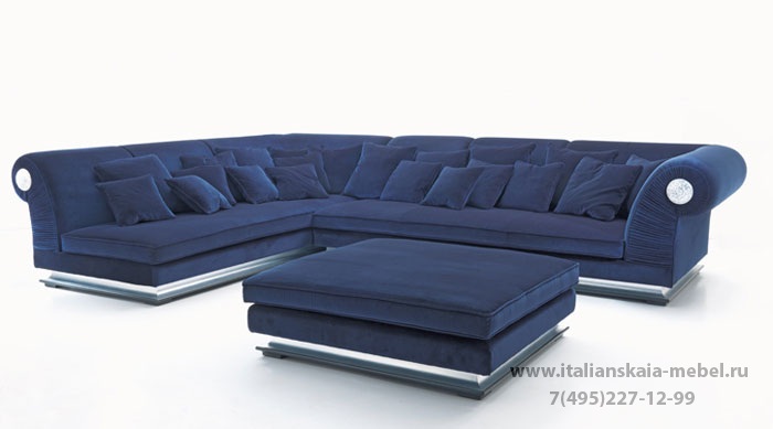 Этот шикарный очень мягкий и очень удобный Стильный темно-синий диван