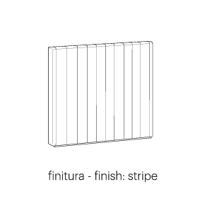 Технические данные и чертежи Двуспальная кровать TUYO head high stripe base 30 stripe Meridiani