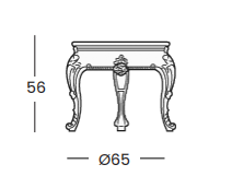 Технические данные и чертежи Кресло Dedalo 821 и столик 826 от фабрики Silik