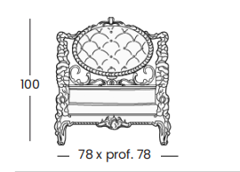 Технические данные и чертежи Кресло Dedalo 821 и столик 826 от фабрики Silik
