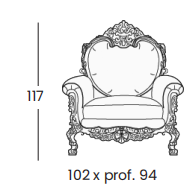 Технические данные и чертежи Кресло Silik - Plutone 8841