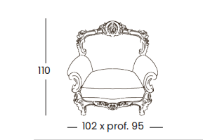 Технические данные и чертежи Кресло - Ermes от производителя  Silik