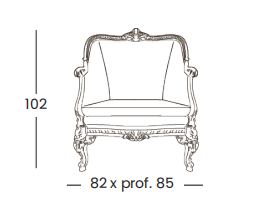 Технические данные и чертежи Кресло Silik - Ares