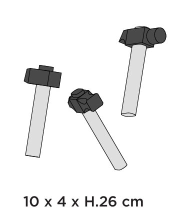 Технические данные и чертежи Настенная вешалка Bastaaa Coat-Rack от Mogg