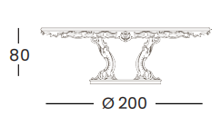 Технические данные и чертежи Стол со стульями Silik - Minerva