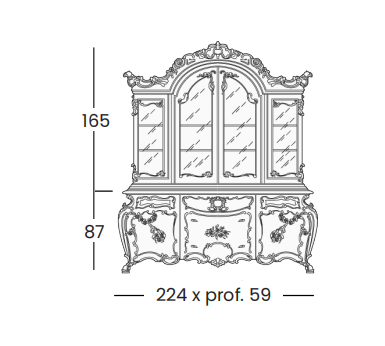 Технические данные и чертежи Витрина Minerva 991 от фабрики Silik