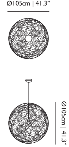 Технические данные и чертежи Светильник Moooi - Random