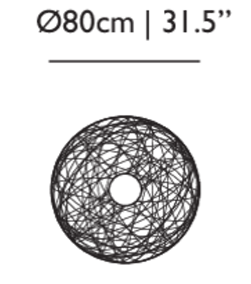 Технические данные и чертежи Современный светильник Moooi - Random Light