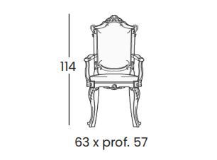 Технические данные и чертежи Полукресло Demetra 9948 от фабрики Silik