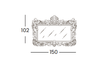 Технические данные и чертежи Туалетный стол Silik - Aura