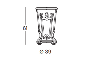 Технические данные и чертежи Золотая зонтница Silik - Accessories