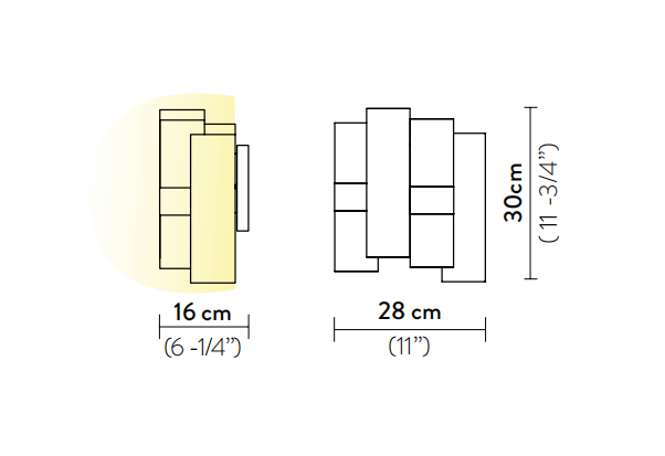 Технические данные и чертежи Бра из техно полимера изготовлено по уникальной технологии Slamp - La Lollo