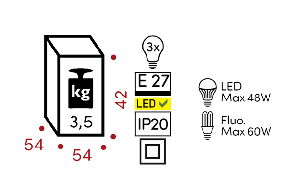 Технические данные и чертежи Люстра Maya от фабрики Fraumaier