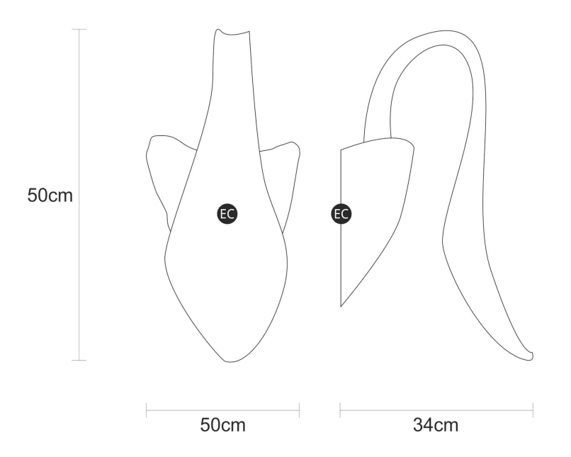 Технические данные и чертежи Бра Icarus AP1454/3 от Serip
