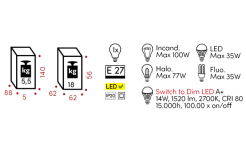 Технические данные и чертежи Торшер Tina от Fraumaier