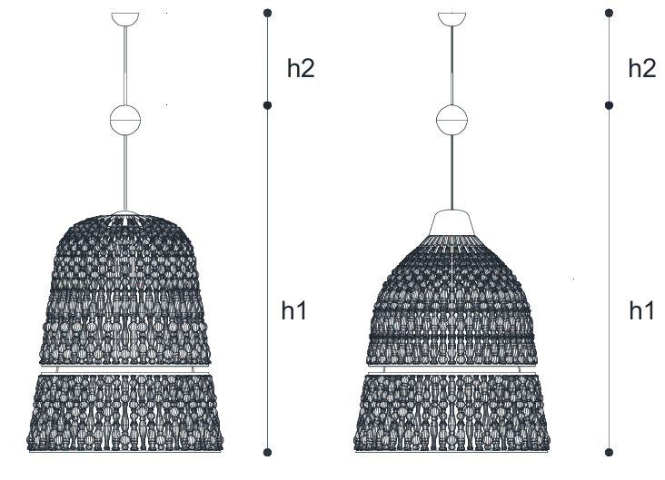 Технические данные и чертежи Люстра CROWNS 494/130 фабрики Italamp - Incanto