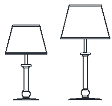 Технические данные и чертежи Настольные лампы PERLA 7020/LP-LG фабрики Italamp - Incanto