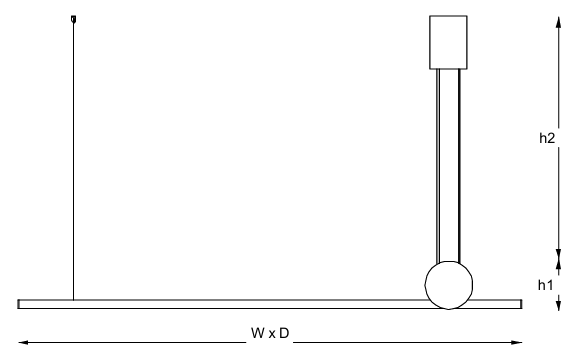 Технические данные и чертежи Подвесной светильник REGOLO MAXI 8147/SG с прямыми линиями и геометрическими формами