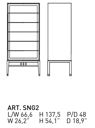 Технические данные и чертежи Мебель для спальни Alivar - Oriental