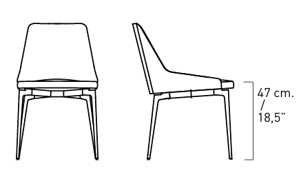 Технические данные и чертежи Стул Alivar Annika Chair SAN1