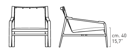 Технические данные и чертежи Кресло Alivar Margot Armchair PMG1