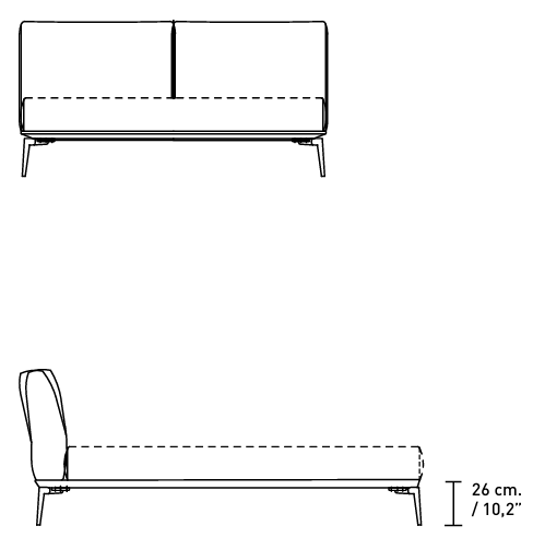 Технические данные и чертежи Кровать Alivar Papillon Bed LPA1S