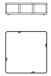 Технические данные и чертежи Журнальный Столик Alivar Toledo Coffee Table TOL75