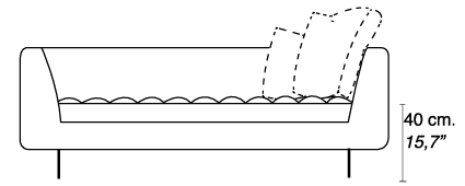 Технические данные и чертежи Диван Alivar Haero D1