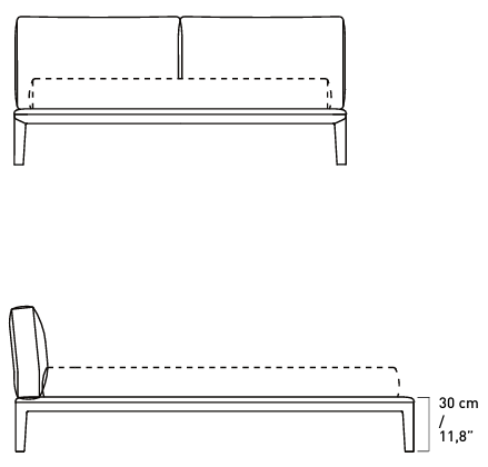 Технические данные и чертежи Кровать модель Join Taupe-Leather от фабрики  Alivar