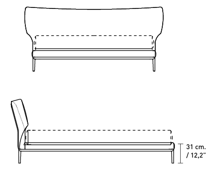Технические данные и чертежи Кровать Alivar Maya Brown LM1S