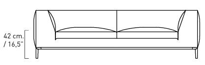 Технические данные и чертежи Диван Alivar Cloud Beige DCL 190