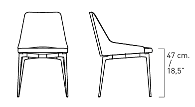 Технические данные и чертежи Стул Alivar Annika Mustard SAN1