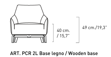 Технические данные и чертежи Кресло Alivar Celine Saffron PCR 2L