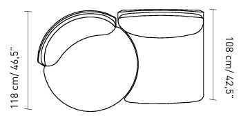 Технические данные и чертежи Диван Alivar Durante