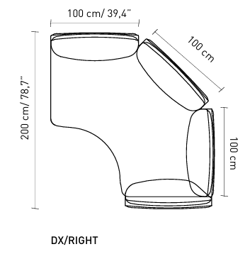 Технические данные и чертежи Диван Alivar Durante