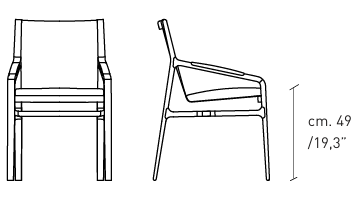 Технические данные и чертежи Стул Alivar Ester SET1