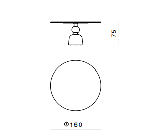 Технические данные и чертежи Стол обеденный от фабрики Ghidini 1961 модель Artù