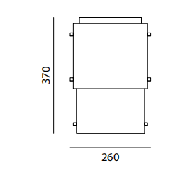Технические данные и чертежи Настенный светильник от фабрики Servomuto модель Bikini #6