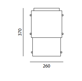 Технические данные и чертежи Настенный светильник от фабрики Servomuto модель Bikini #1 -