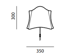 Технические данные и чертежи Настенный светильник от фабрики Servomuto модель Easy White Gatto