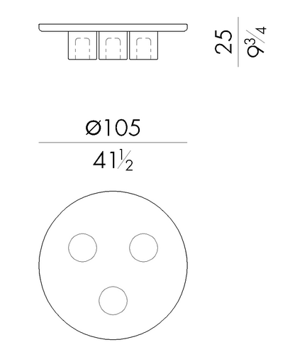 Технические данные и чертежи Журнальный стол Momo от Hessentia