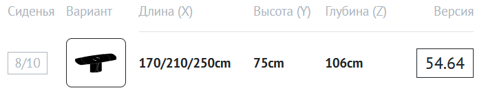 Технические данные и чертежи Обеденный стол Talos от Bontempi Casa