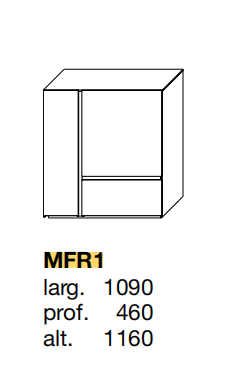 Технические данные и чертежи Сервант от фабрики Poliform модель MFR1