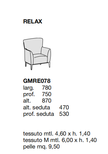 Технические данные и чертежи Кресло от фабрики Poliform модель Gentleman Arm