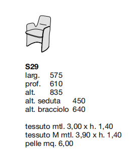 Технические данные и чертежи Стул от фабрики Poliform модель Guest  Poliform