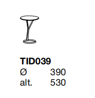Технические данные и чертежи Журнальный столик от фабрики Poliform модель Ilda Side Table