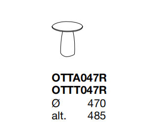 Технические данные и чертежи Журнальный столик от фабрики Poliform модель STRATA INDOOR