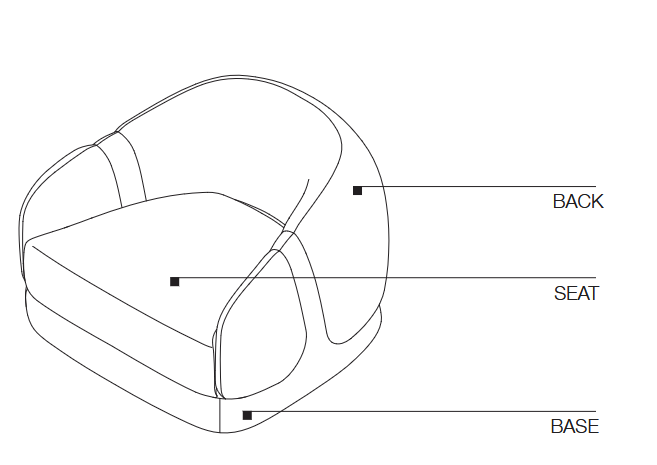Технические данные и чертежи Кресло Corsetto от Molteni&C