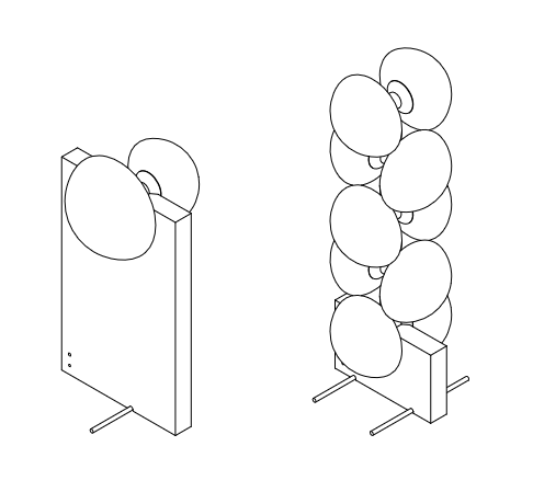 Технические данные и чертежи Торшер Floyd Thor от Henge