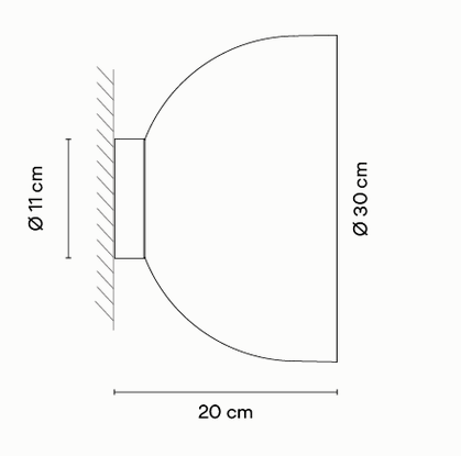 Технические данные и чертежи Бра Plusminus solo от Vibia